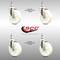 Service Caster 5 Inch 316SS Nylon Wheel Swivel 3/8 Inch Threaded Stem Caster Set SCC-SS316TS20S514-NYS-381615-4 - alternate 2